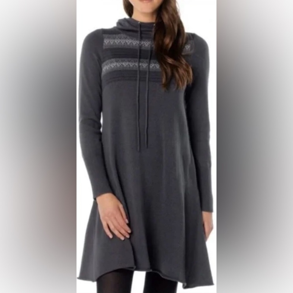 Gray Long-Sleeve Dress